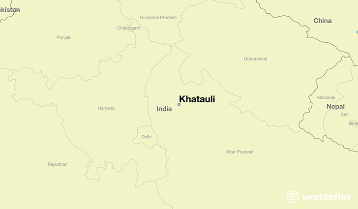 map showing the location of Khatauli