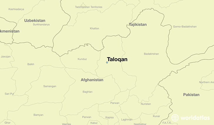 map showing the location of Taloqan