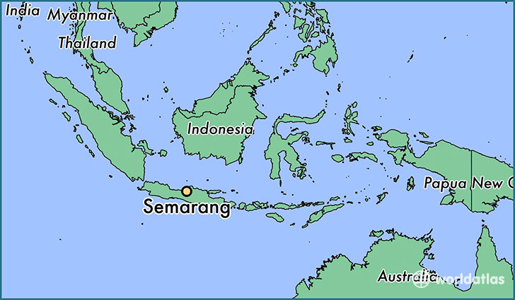 Where is Semarang  Indonesia Semarang  Central Java Map 