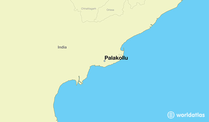 map showing the location of Palakollu