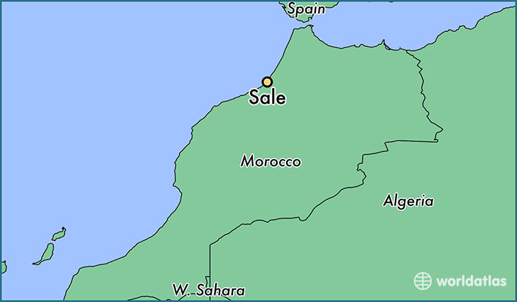 map showing the location of Sale