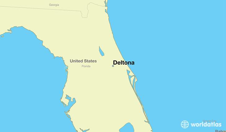map showing the location of Deltona