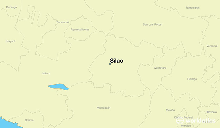 map showing the location of Silao