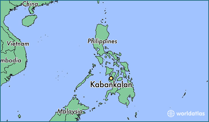 map showing the location of Kabankalan