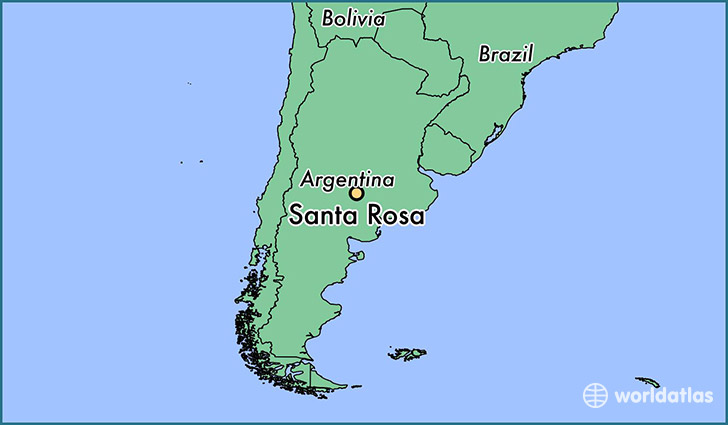 map showing the location of Santa Rosa