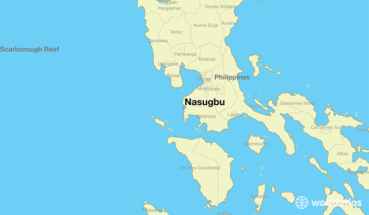 map showing the location of Nasugbu