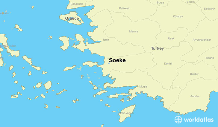 map showing the location of Soeke