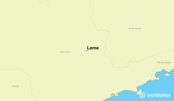 map showing the location of Leme