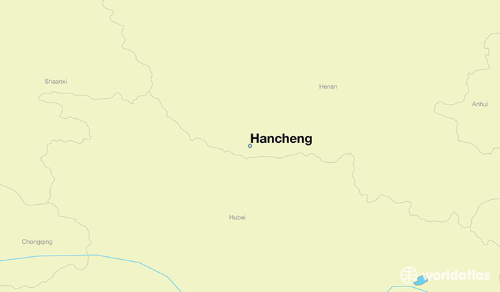 map showing the location of Hancheng