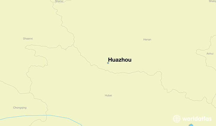 map showing the location of Huazhou