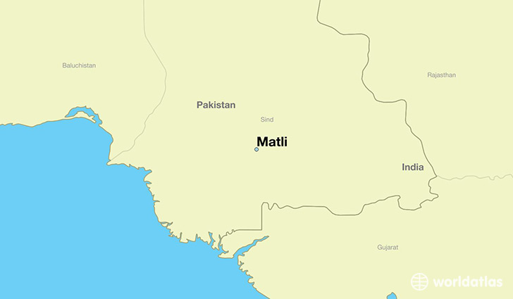 map showing the location of Matli