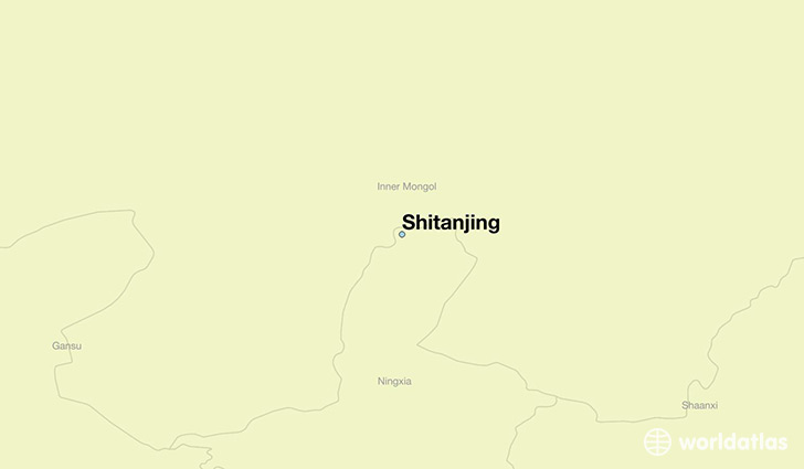 map showing the location of Shitanjing