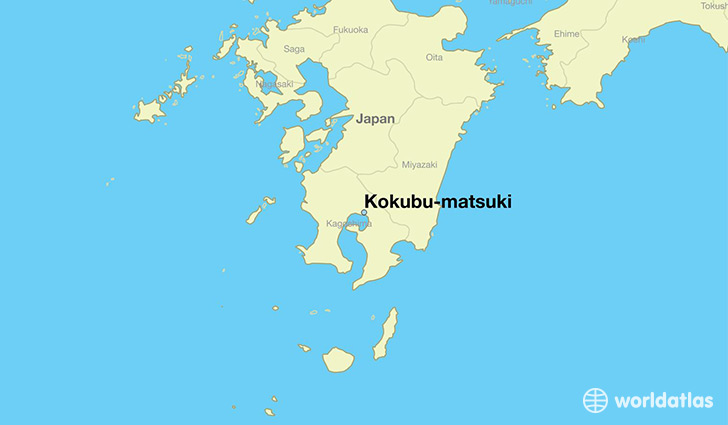 map showing the location of Kokubu-matsuki