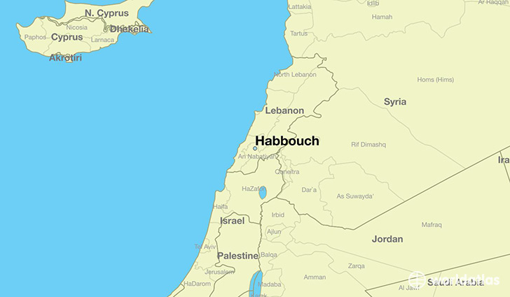 map showing the location of Habbouch