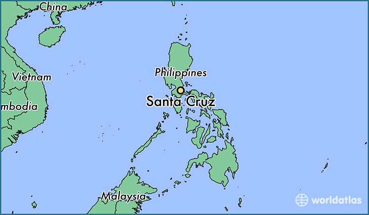 map showing the location of Santa Cruz