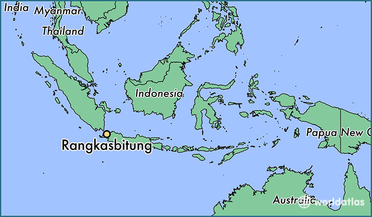 map showing the location of Rangkasbitung