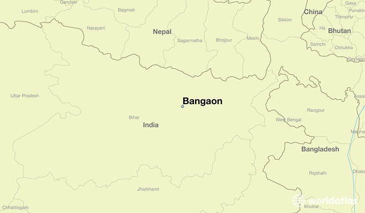 map showing the location of Bangaon