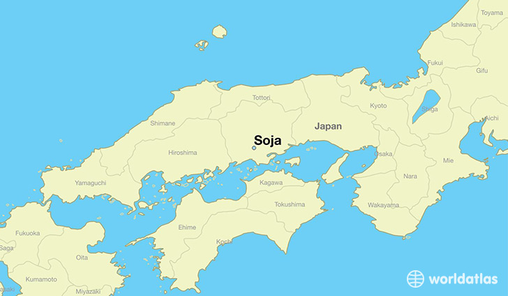 map showing the location of Soja