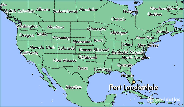 Map Of Florida Fort Lauderdale 2018