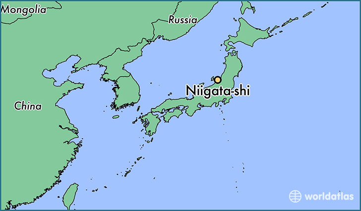 map showing the location of Niigata-shi