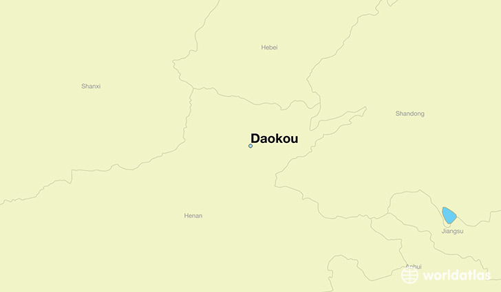 map showing the location of Daokou