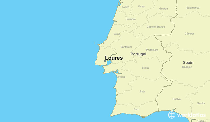 map showing the location of Loures