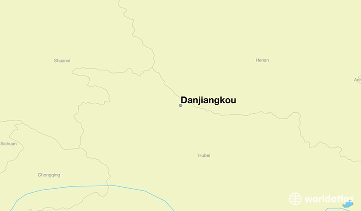 map showing the location of Danjiangkou