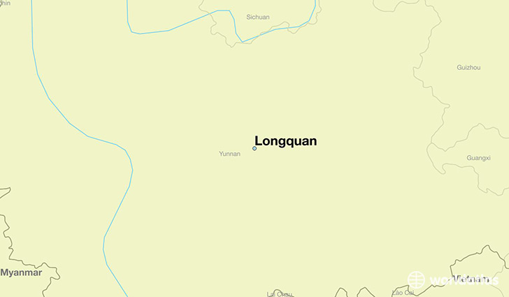 map showing the location of Longquan
