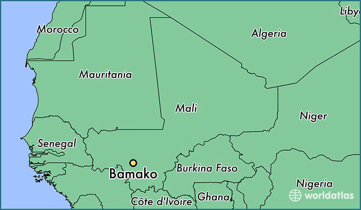 Mali Location On World Map