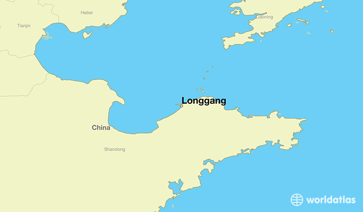 map showing the location of Longgang