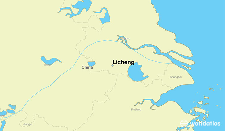 map showing the location of Licheng