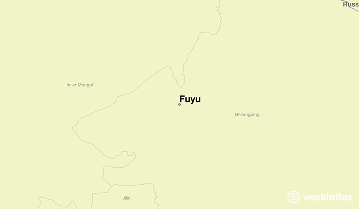 map showing the location of Fuyu