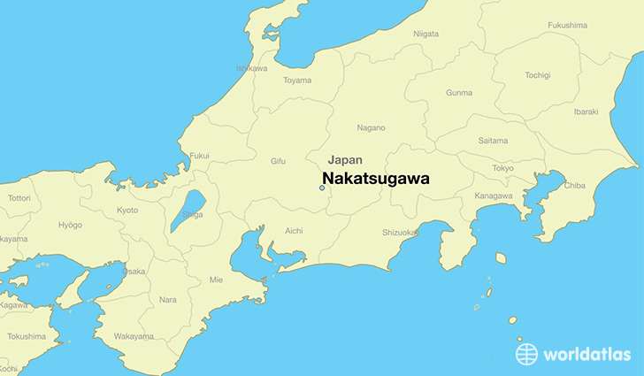 map showing the location of Nakatsugawa