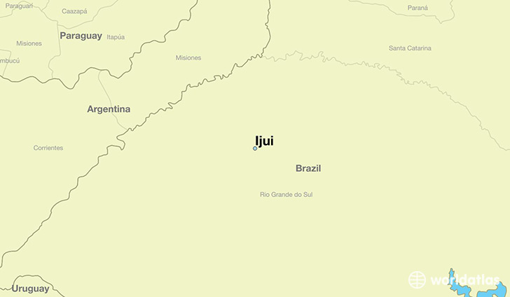 map showing the location of Ijui