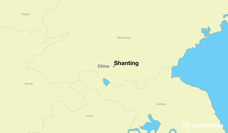 map showing the location of Shanting