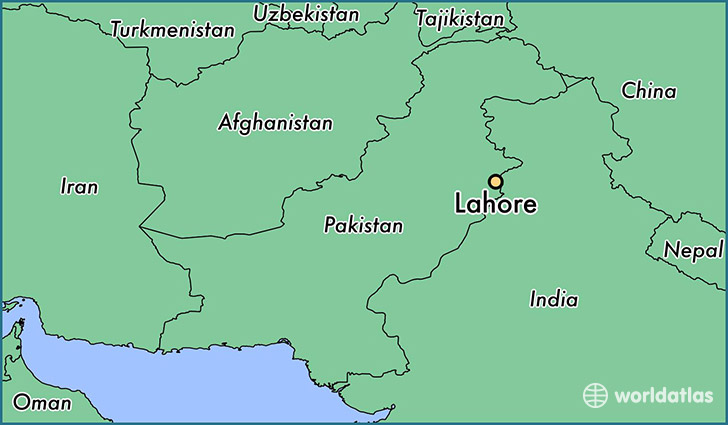 Where Is Lahore Pakistan Lahore Punjab Map