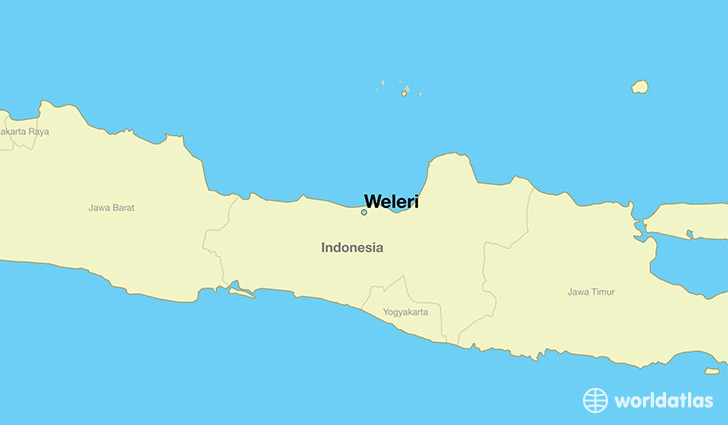 map showing the location of Weleri