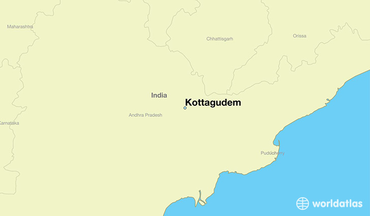 map showing the location of Kottagudem