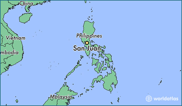 map showing the location of San Juan