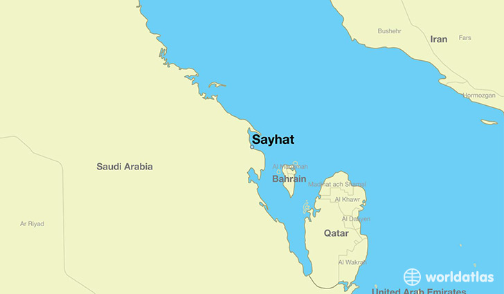 map showing the location of Sayhat