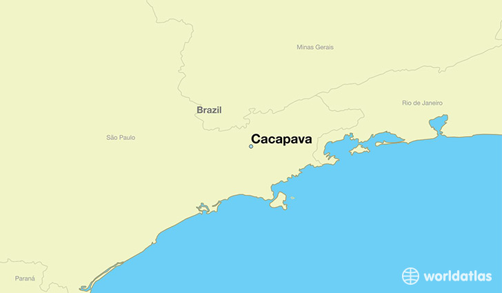 map showing the location of Cacapava