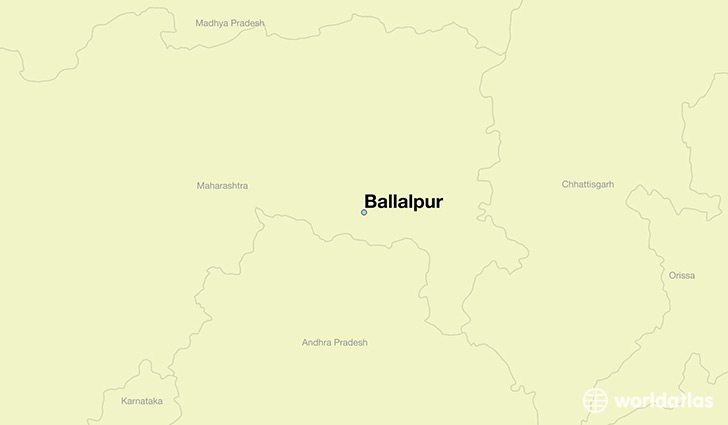 map showing the location of Ballalpur