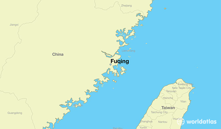 map showing the location of Fuqing