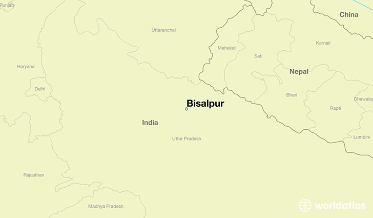 map showing the location of Bisalpur