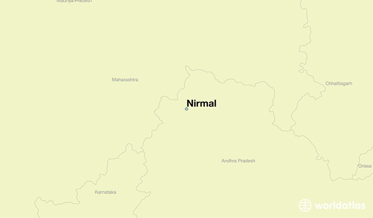 map showing the location of Nirmal