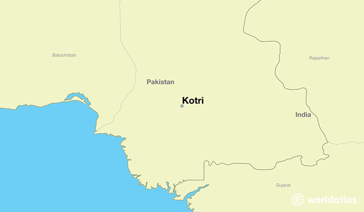 map showing the location of Kotri