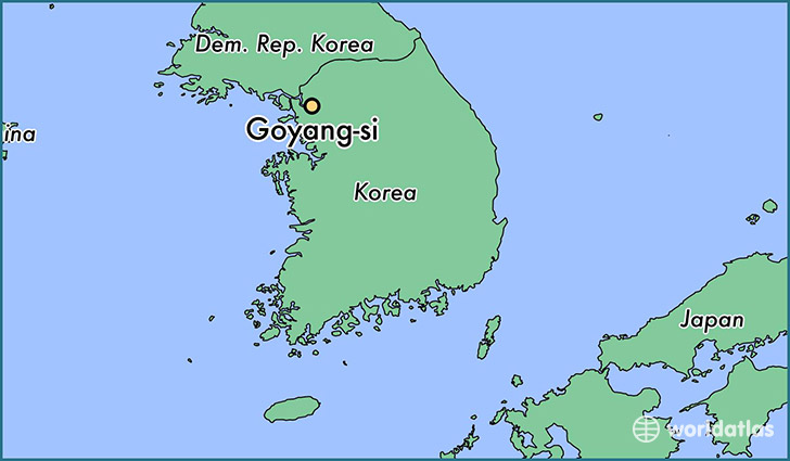 map showing the location of Goyang-si