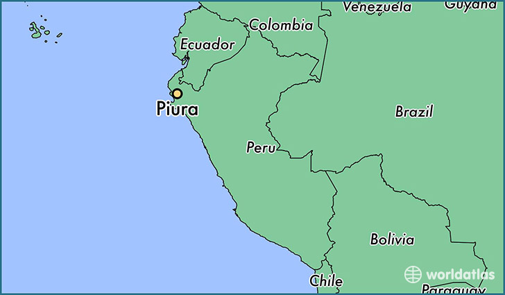 map showing the location of Piura