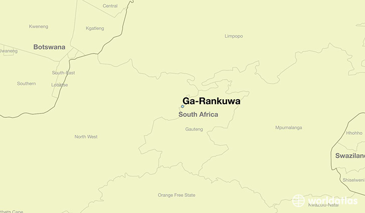 map showing the location of Ga-Rankuwa
