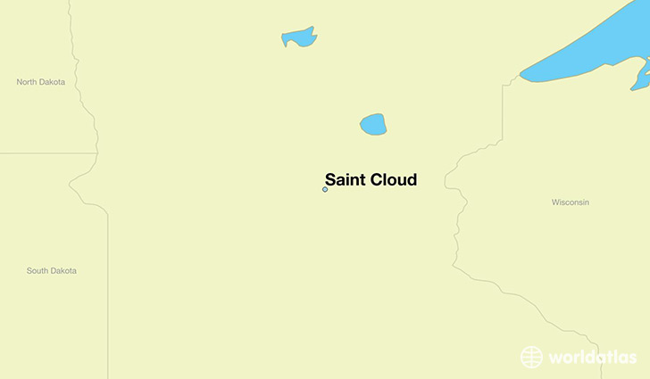 map showing the location of Saint Cloud